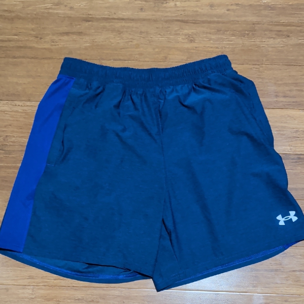 Under Armour Men's Navy and Royal Blue Athletic Shorts